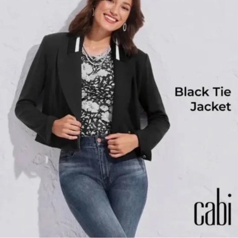 Cabi Black Tie Jacket Size 00 Only Worn Once